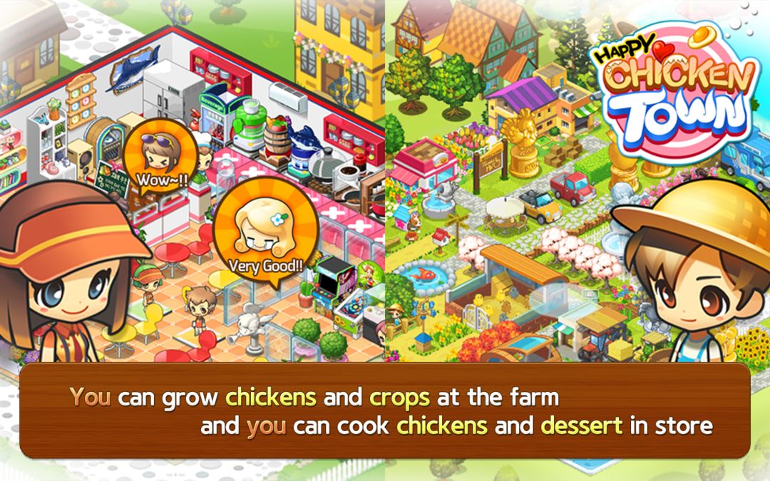 Happy Chicken Town (Farm & Res ภาพหน้าจอเกม