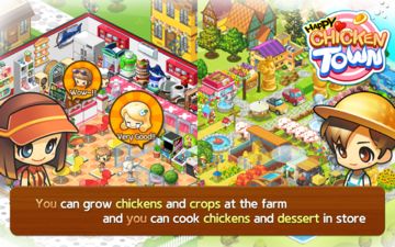Happy Chicken Town (Farm & Res Game Screenshot