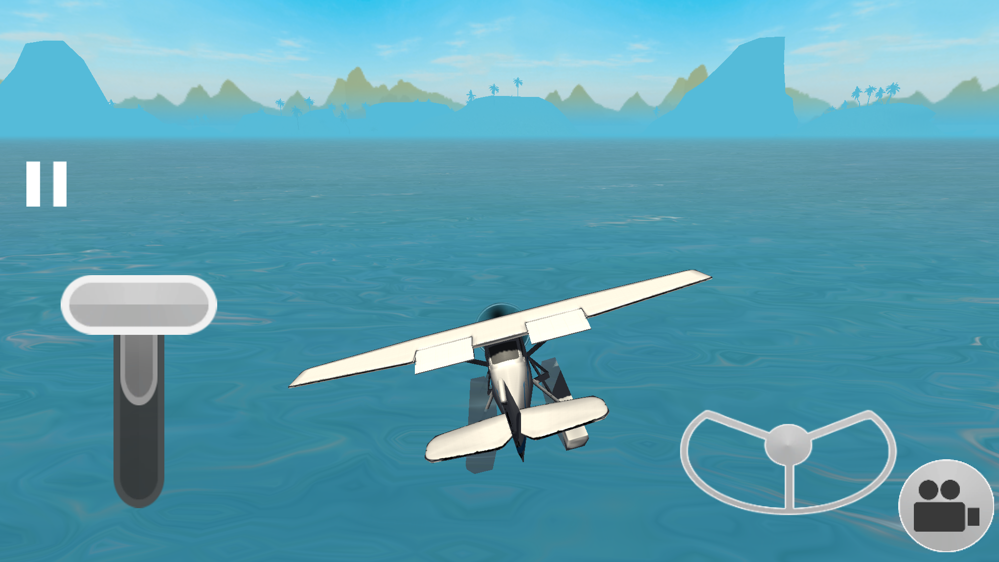 Captura de Tela do Jogo Flying Sea Plane Simulator 3D