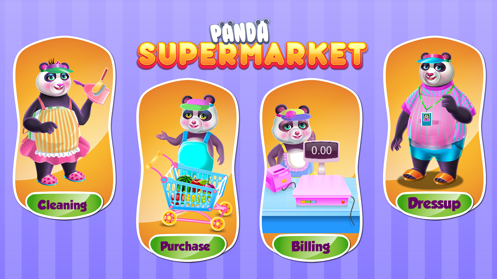 Panda Supermarket Manager Game Screenshot