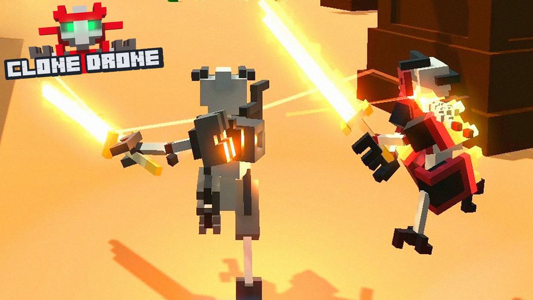 Clone Drone Fighting in Danger Zone Battle screenshot game