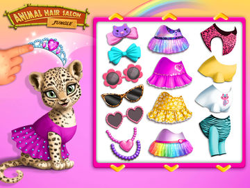 Jungle Animal Hair Salon Game Screenshot