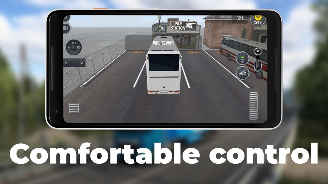 Professional bus and truck driver screenshot game