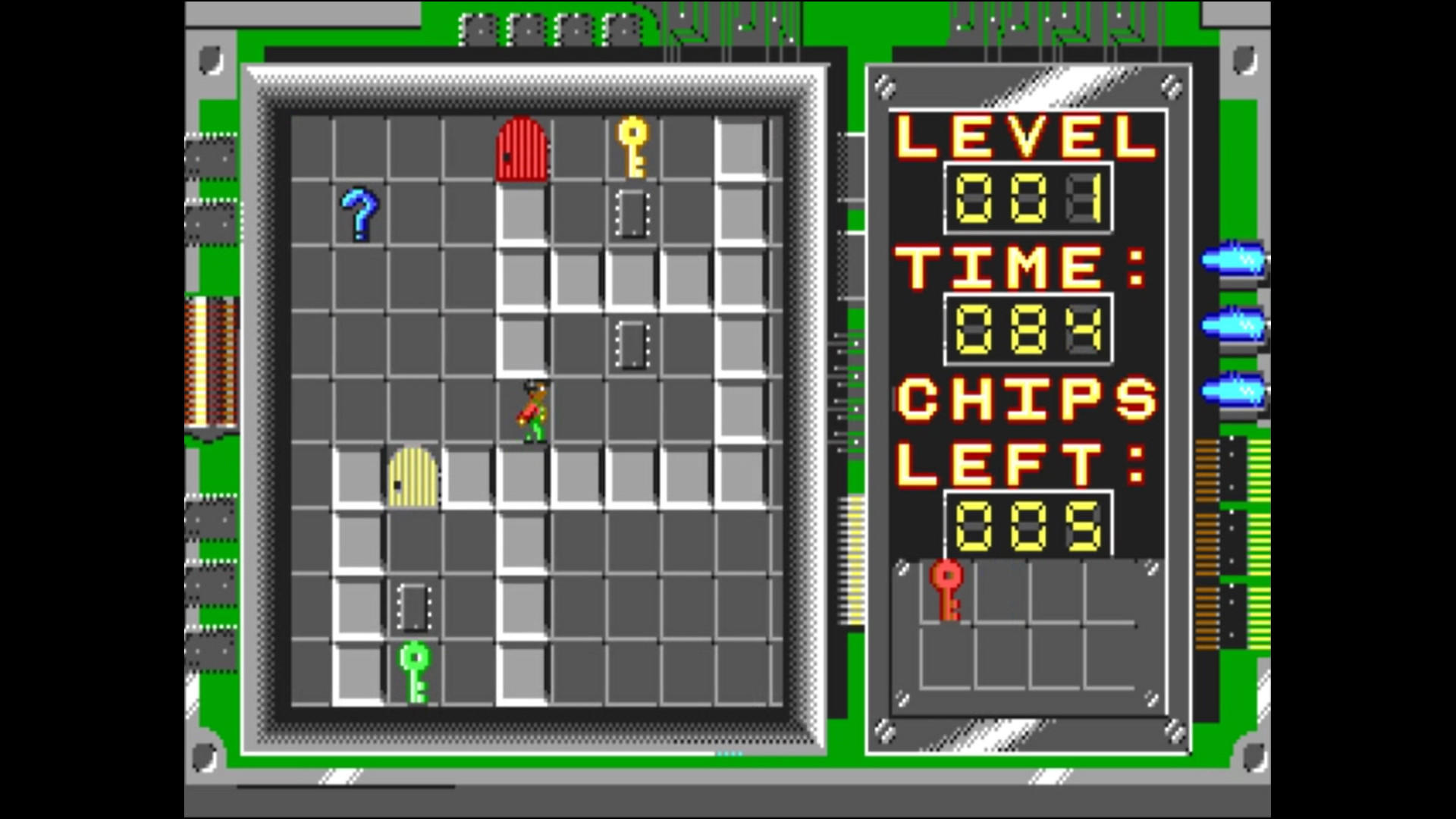 Screenshot of Chip's Challenge - The Original DOS Classic