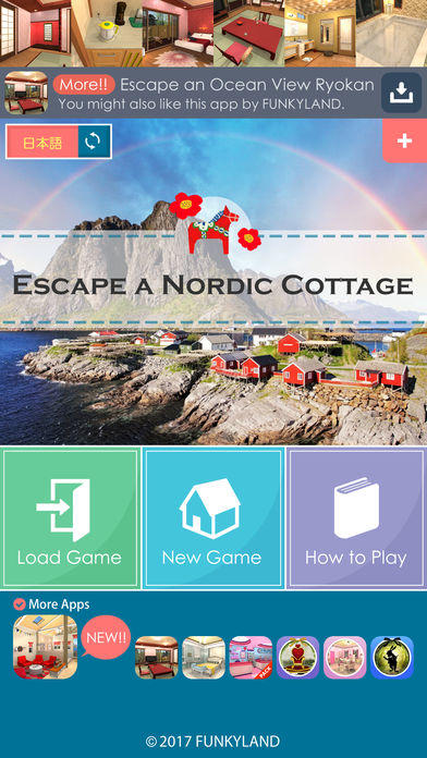 Escape a Nordic Cottage 게임 스크린샷