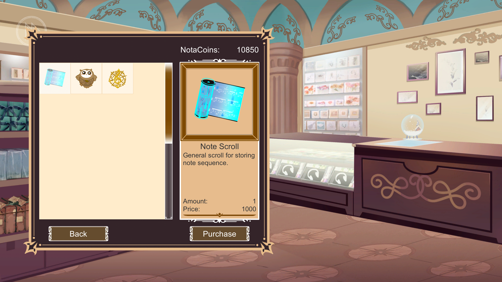 Concerto on White Game Screenshot