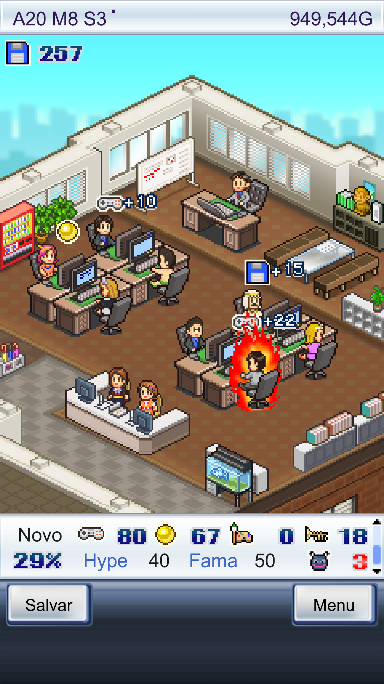 Captura de Tela do Jogo Game Dev Story