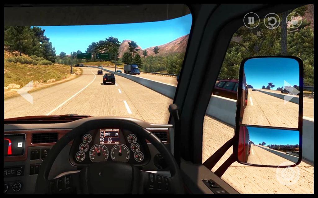 Screenshot 1 of Euro Truck Driving៖ ហ្គេម 3D ដឹកជញ្ជូនទំនិញ 