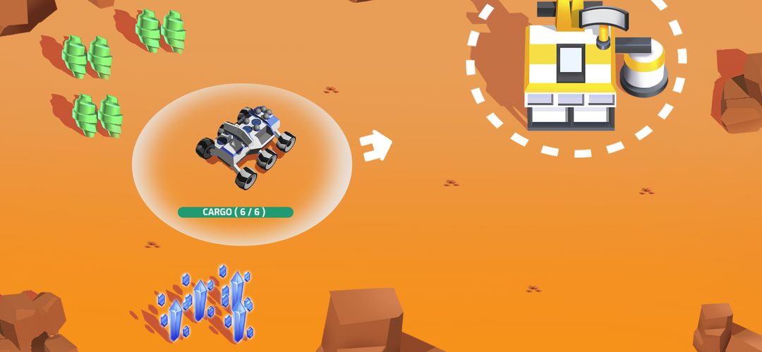 Screenshot of Space Rover: Idle planet miner