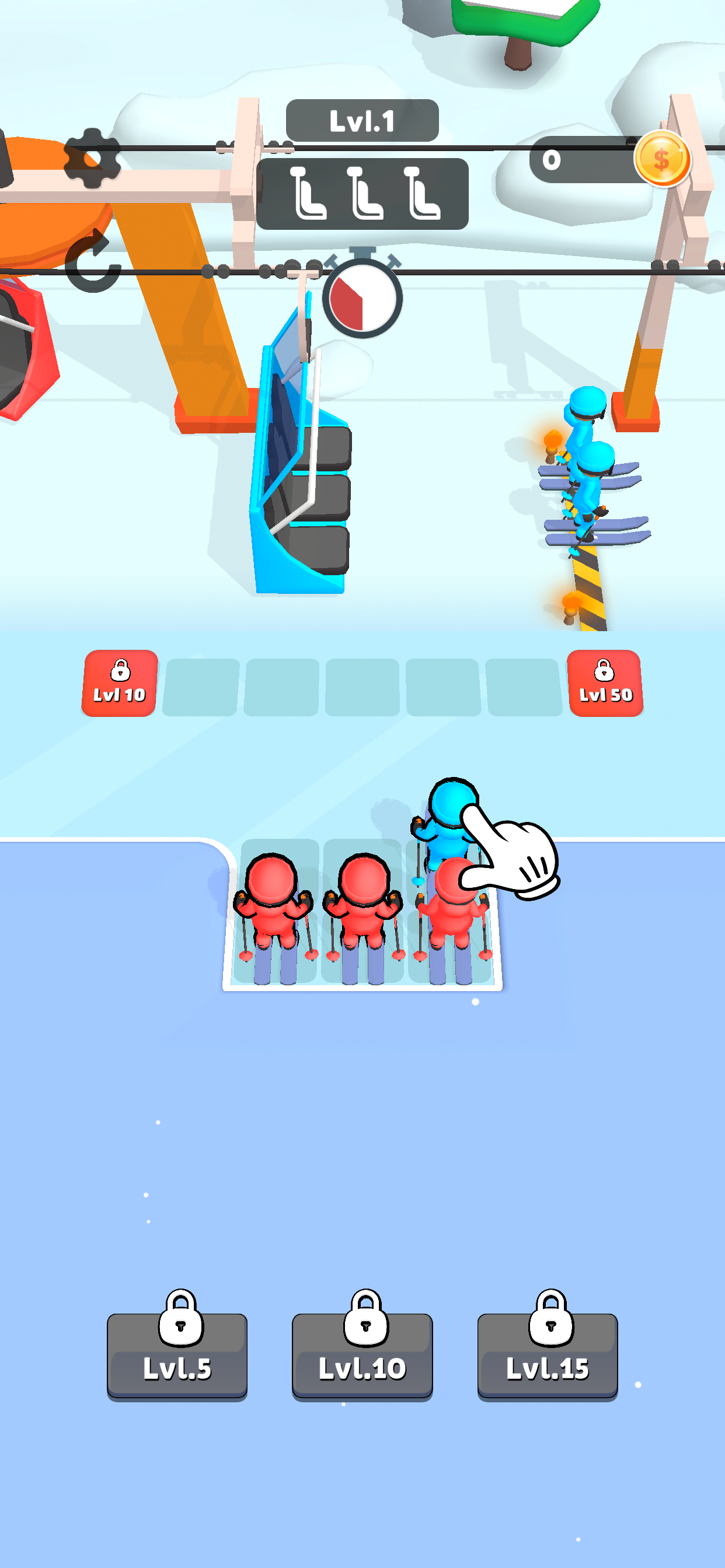 Cuplikan Layar Game Ski Lift Jam