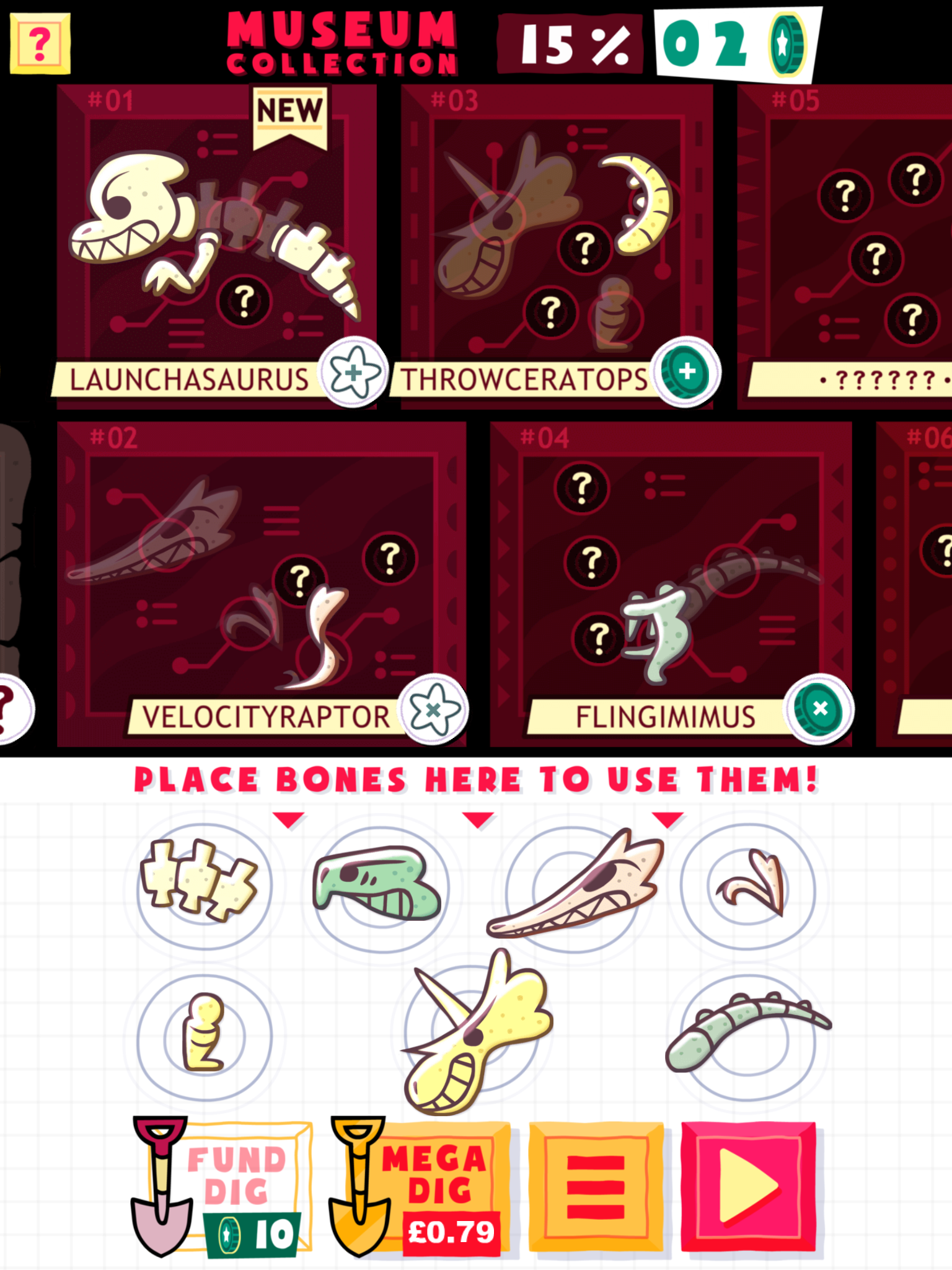 Launchasaurus ゲームのスクリーンショット