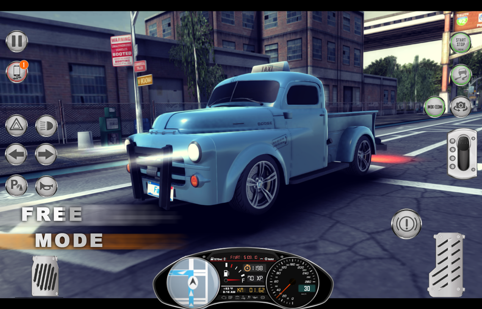 Amazing Taxi City 1976 V2 Game Screenshot