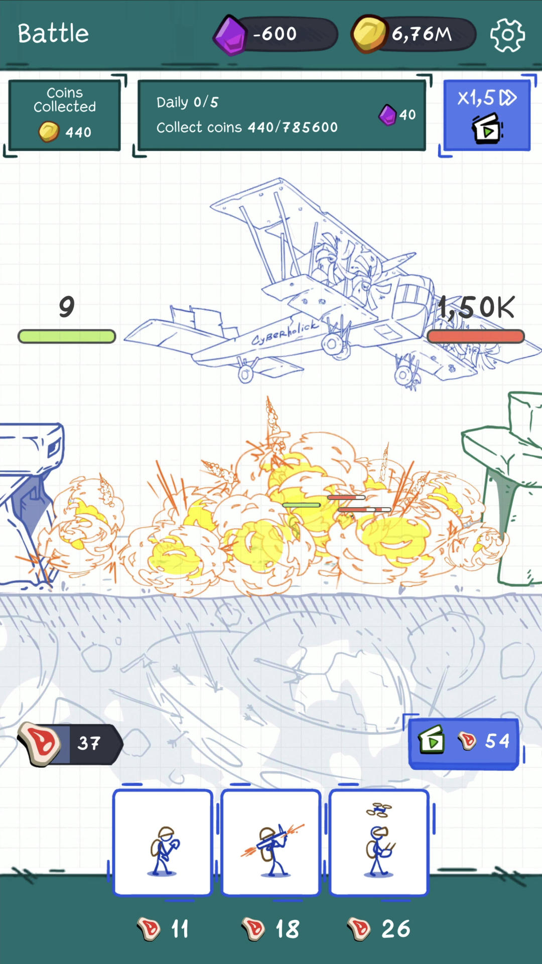 Evolve or Die: Warrior Battle Game Screenshot