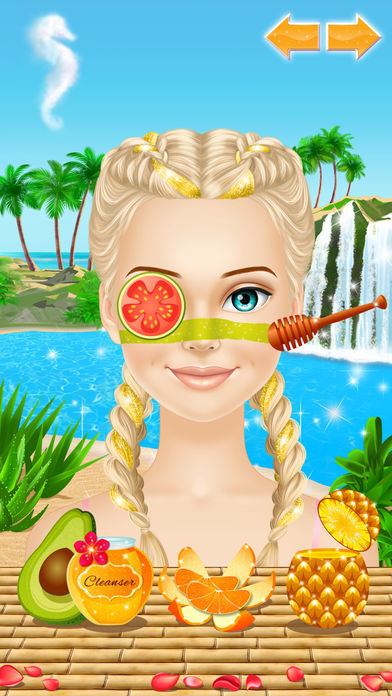 Tropical Princess: Girls Makeup and Dress Up Games 게임 스크린 샷