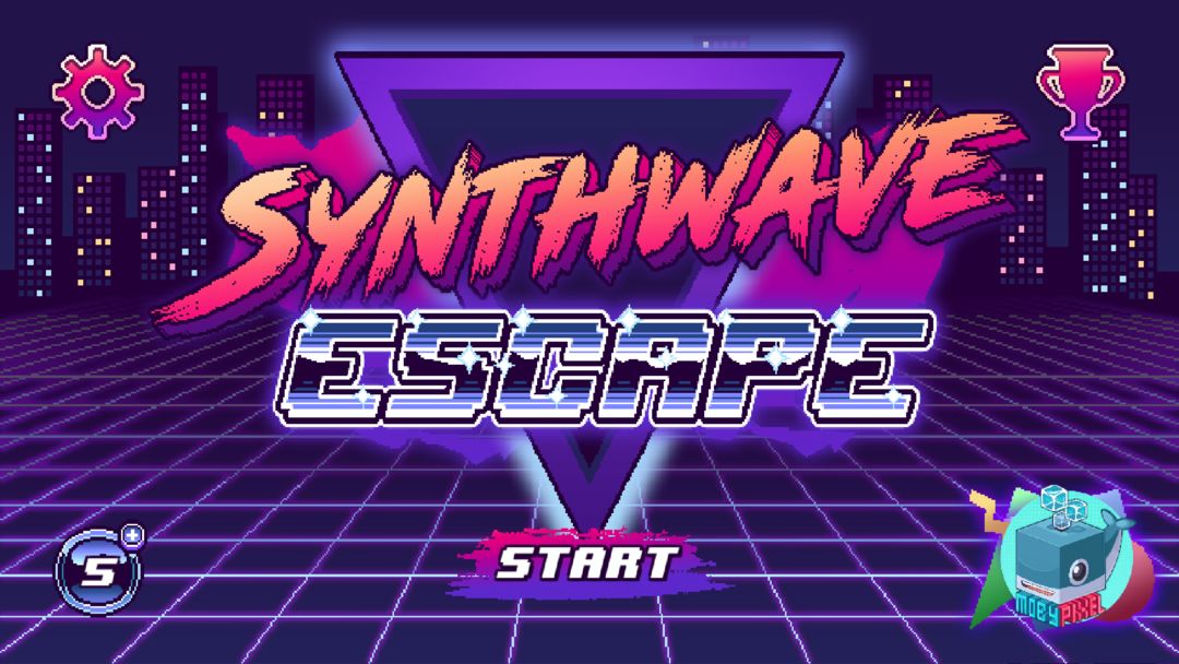 Synthwave Escape 게임 스크린 샷