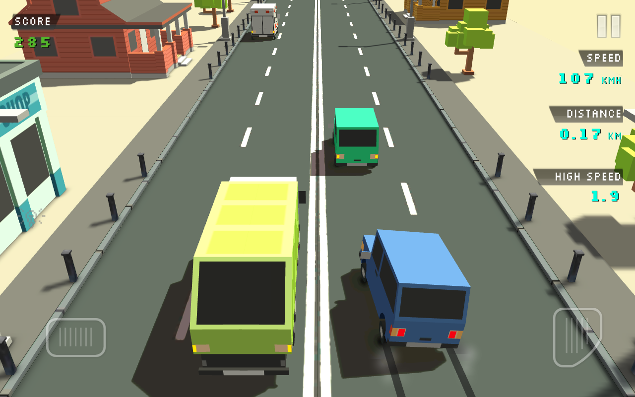 Screenshot 1 of Blocky Traffic Racer 1.3