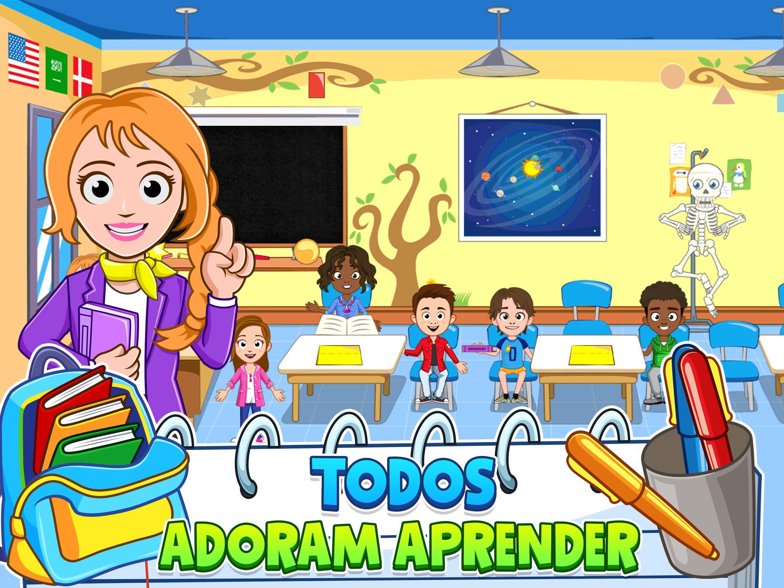 Captura de Tela do Jogo My Town : School