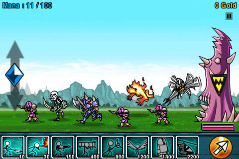 Cartoon Wars Lite Game Screenshot