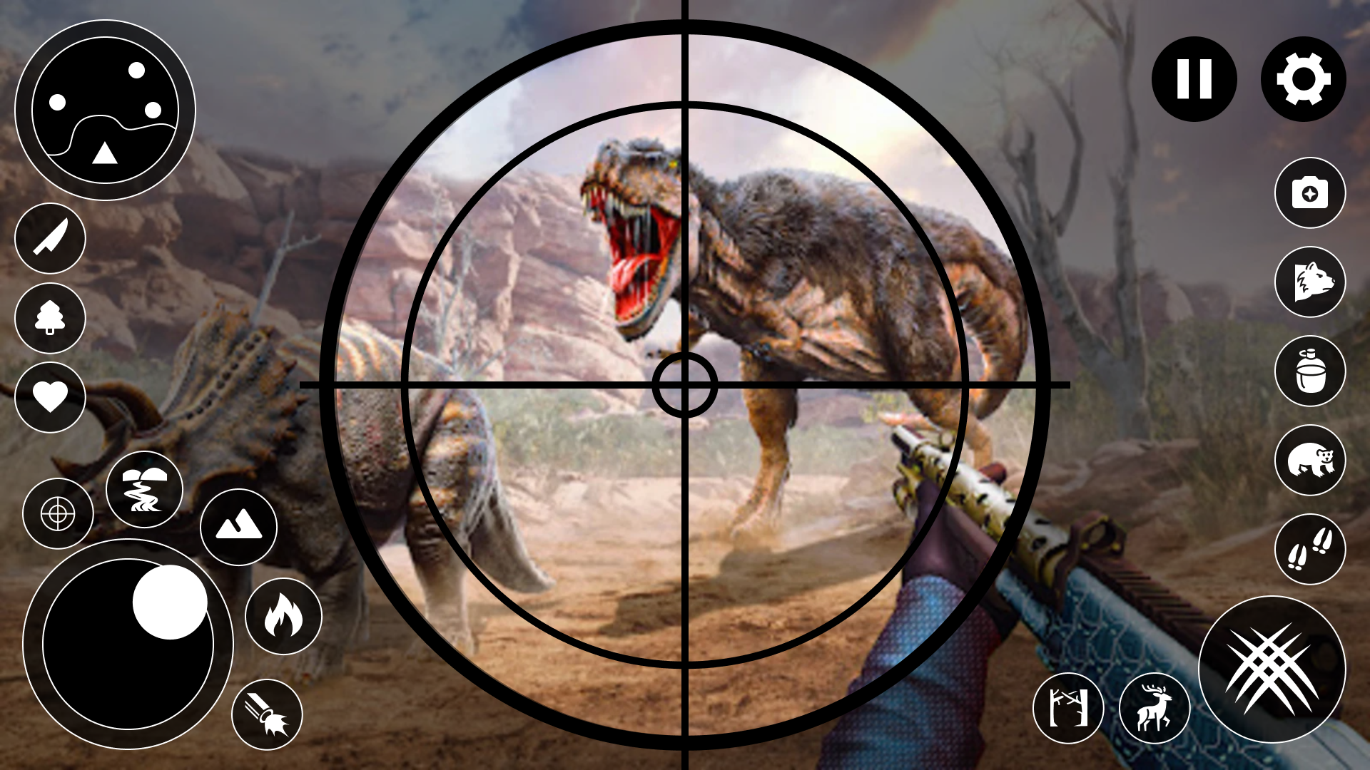 Screenshot 1 of Trò chơi súng săn khủng long thực sự 4.1.2