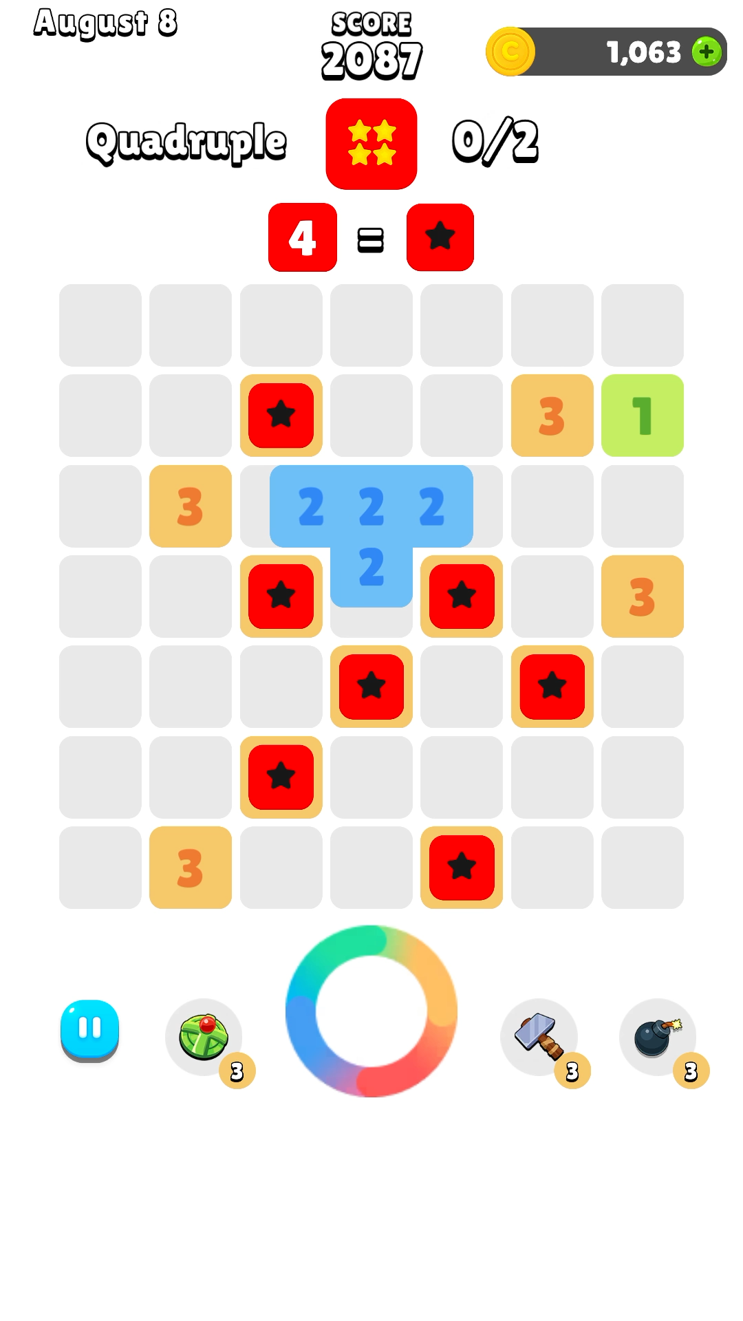 Merge Double : Number Puzzle Game Screenshot