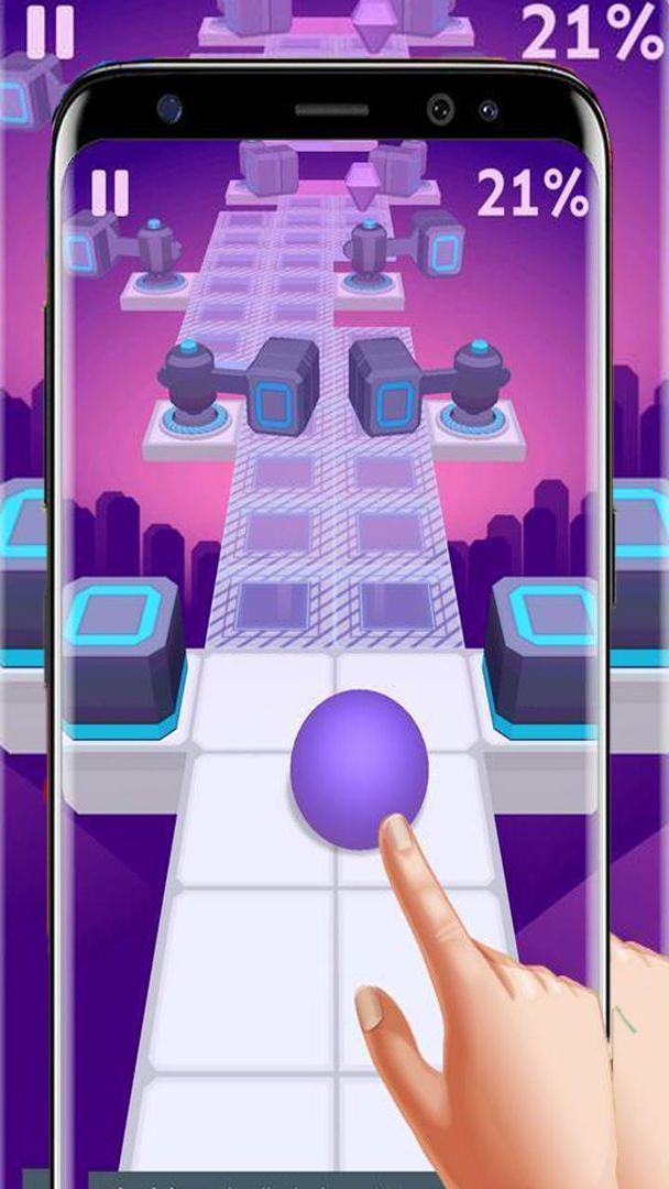 Screenshot of Rolling Sky Game