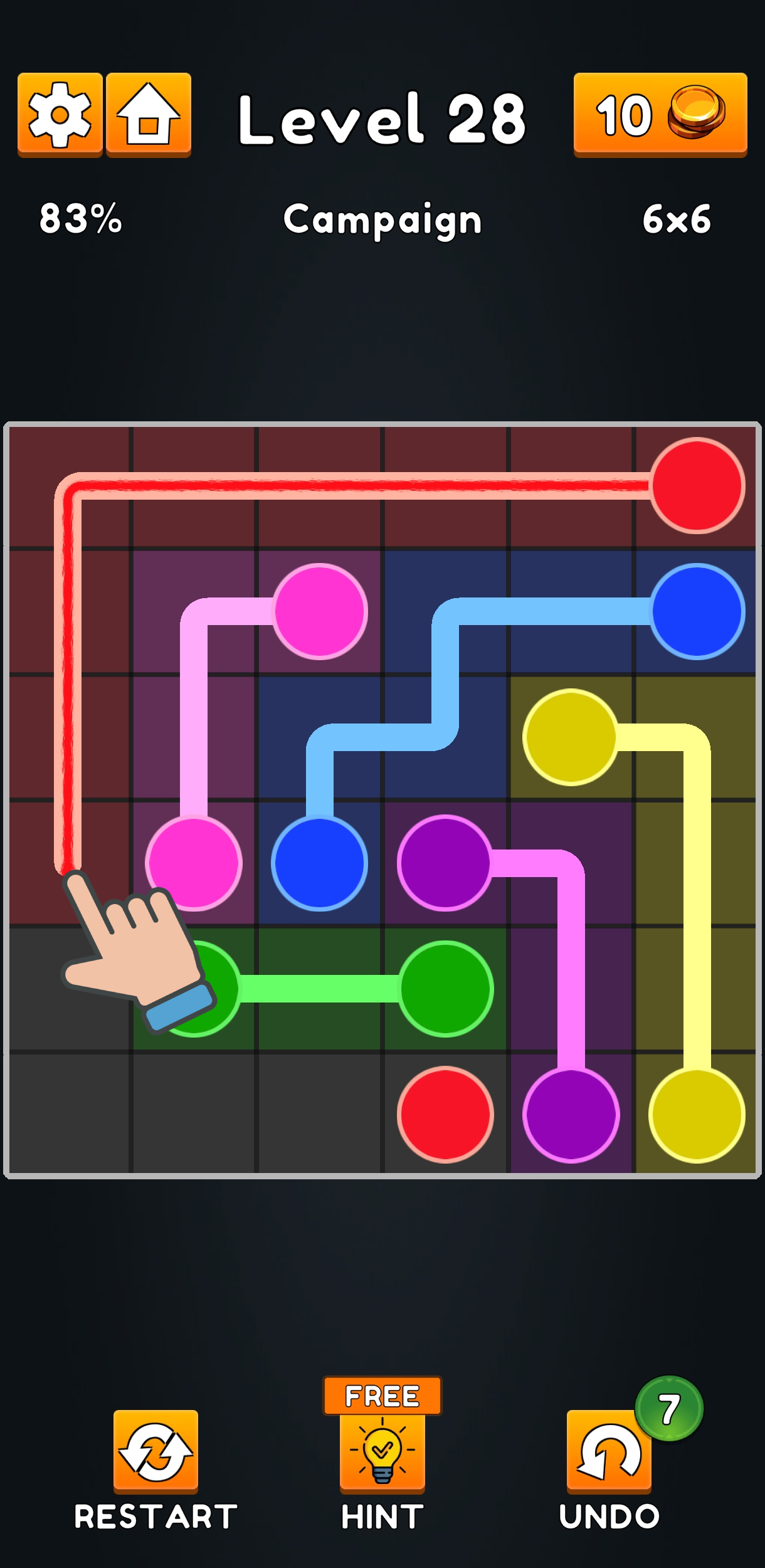 Screenshot 1 of Connect the Dots: Color Lines 24.4.8