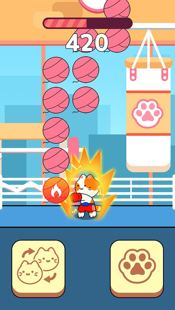 Screenshot of Cat Punch - Infinite Block