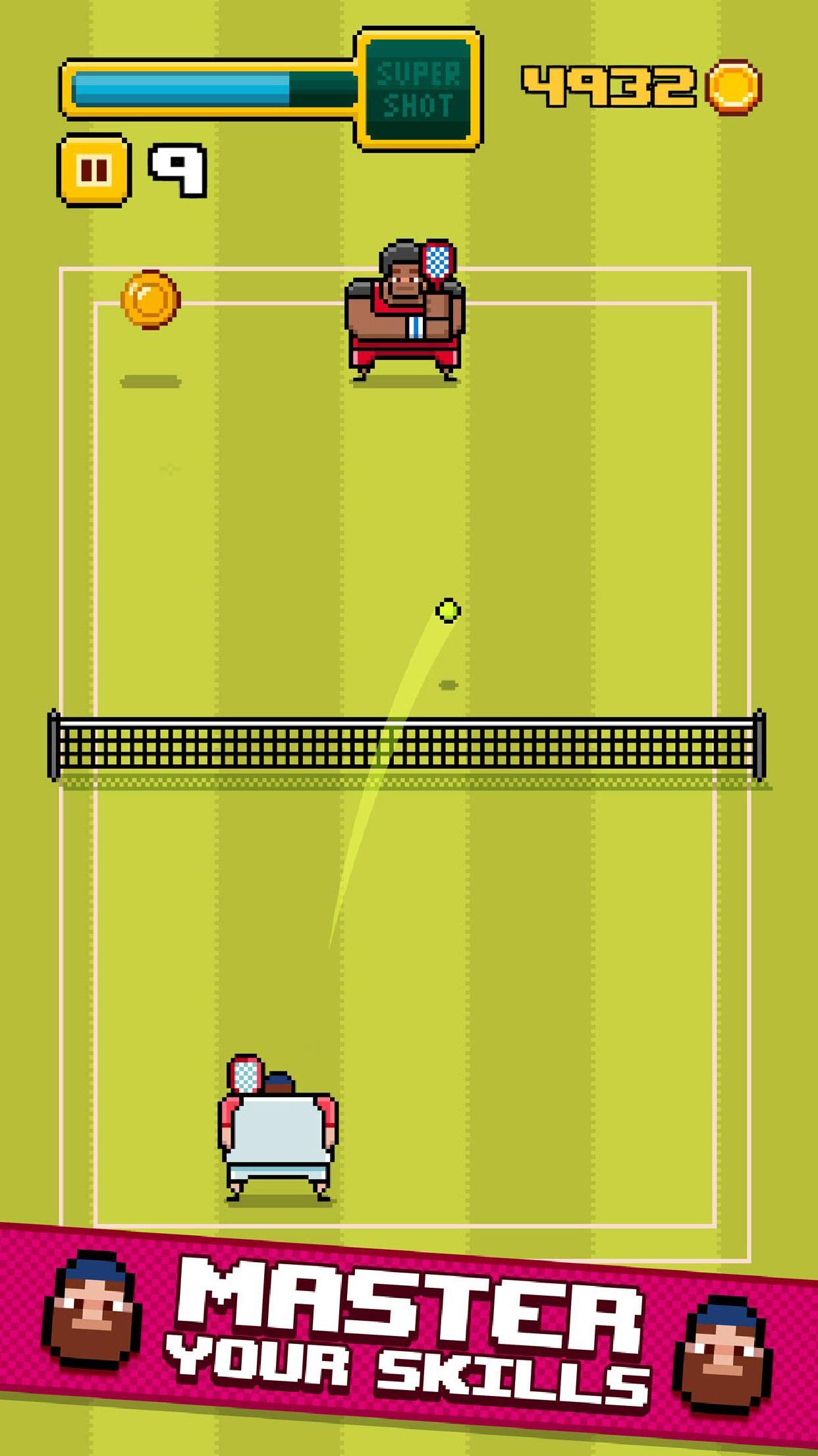 Timber Tennis 遊戲截圖