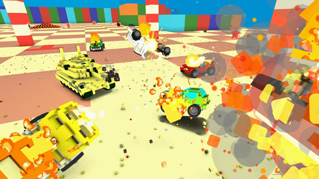 Screenshot of Blocky Demolition Derby 2