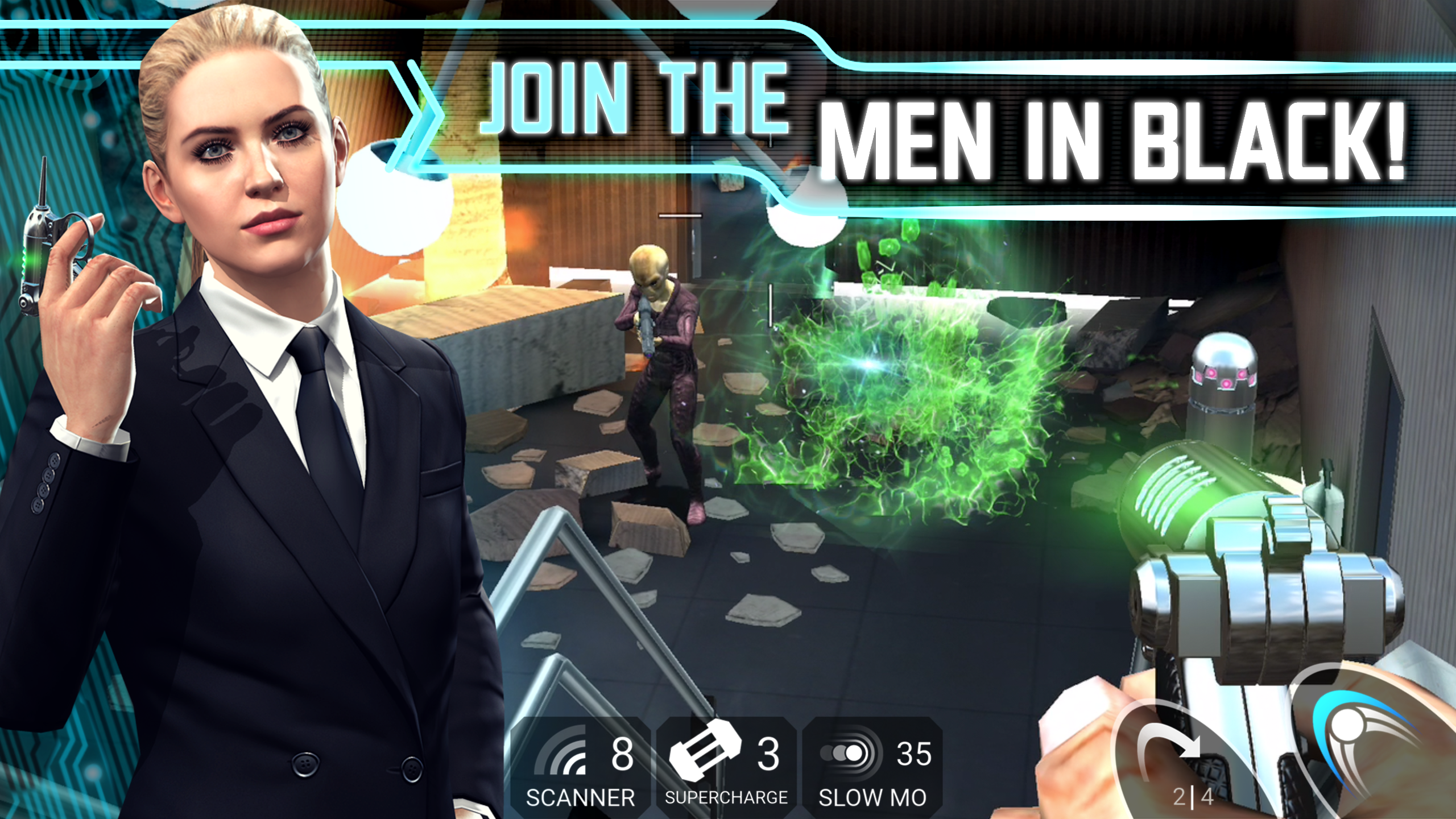 Men In Black: Galaxy Defenders Game Screenshot