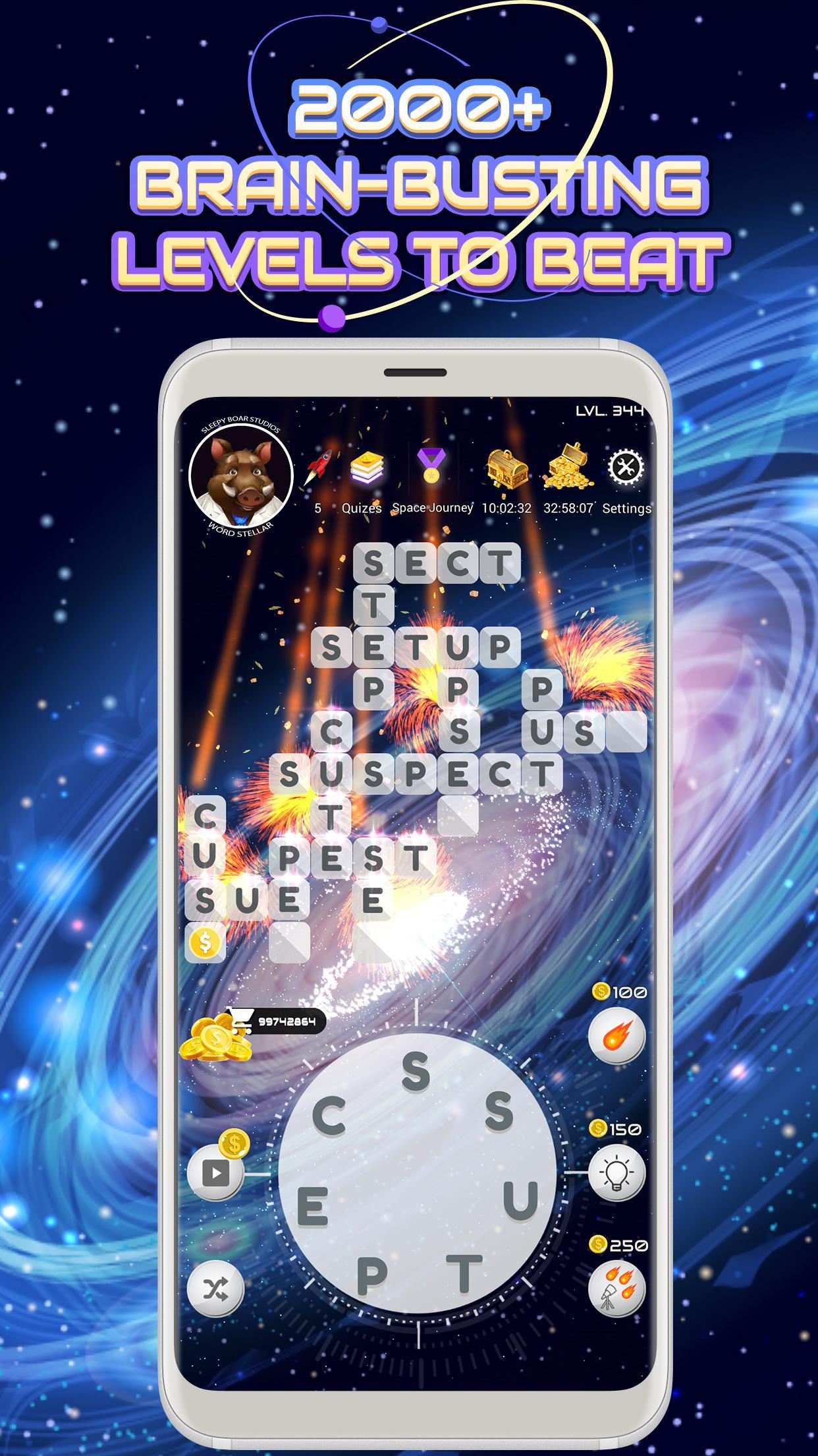 Скриншот игры Word Stellar - Addictive Crossword Puzzle Game