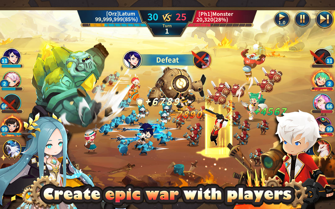 Screenshot of Giant Monster War - O