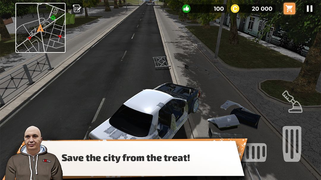 Big City Wheels - Courier Simulator ภาพหน้าจอเกม