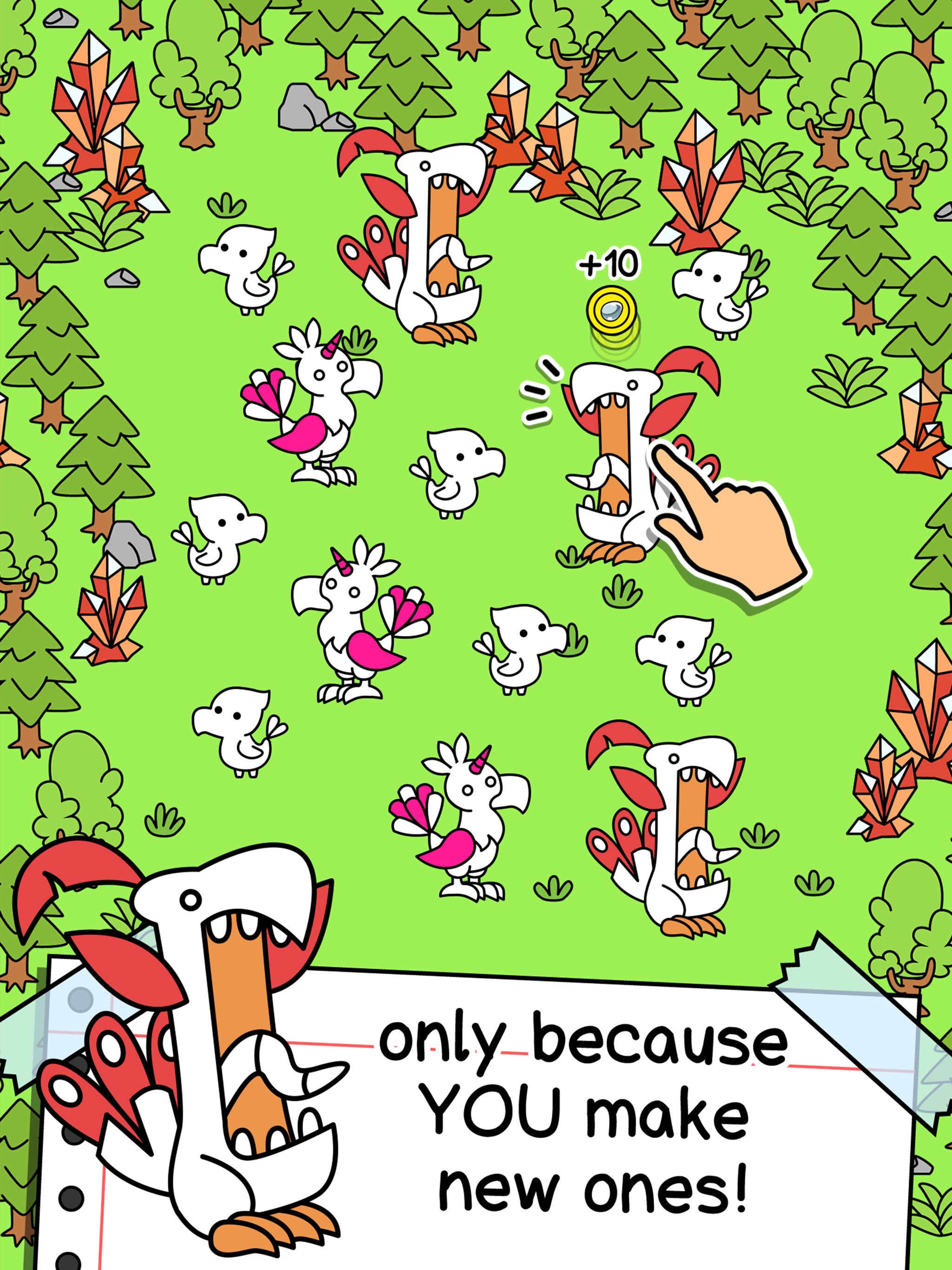 Phoenix Evolution - Create & Merge Legendary Birds 게임 스크린샷