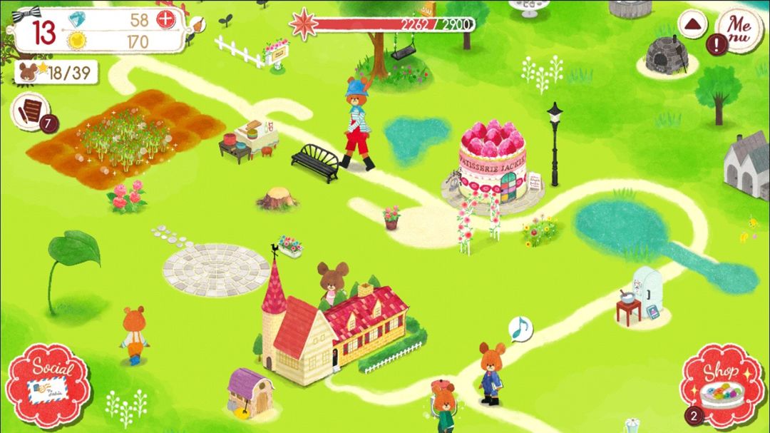 くまのがっこうの箱庭:Jackie's Happy Life screenshot game