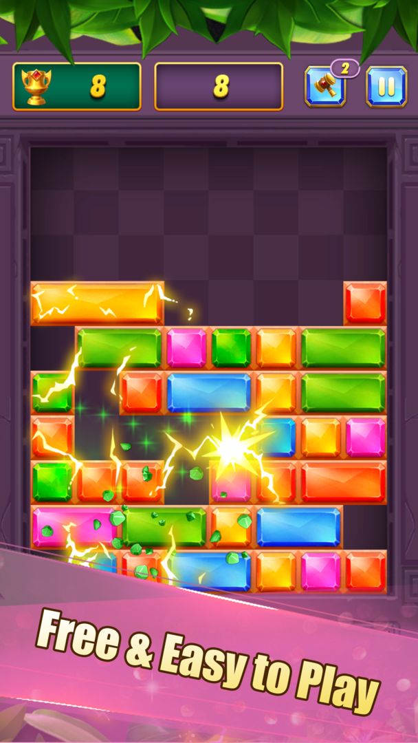 Screenshot of Drop Puzzle: Brick Jewel Puzzle