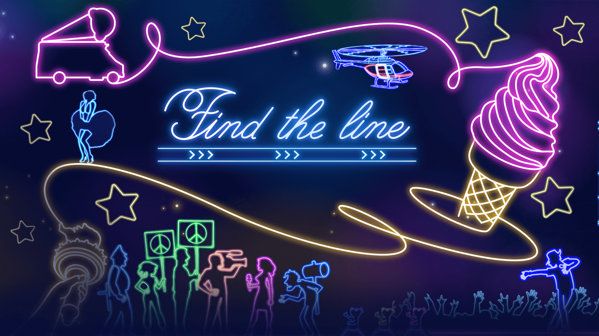  ภาพหน้าจอของวิดีโอ Find–the–Line