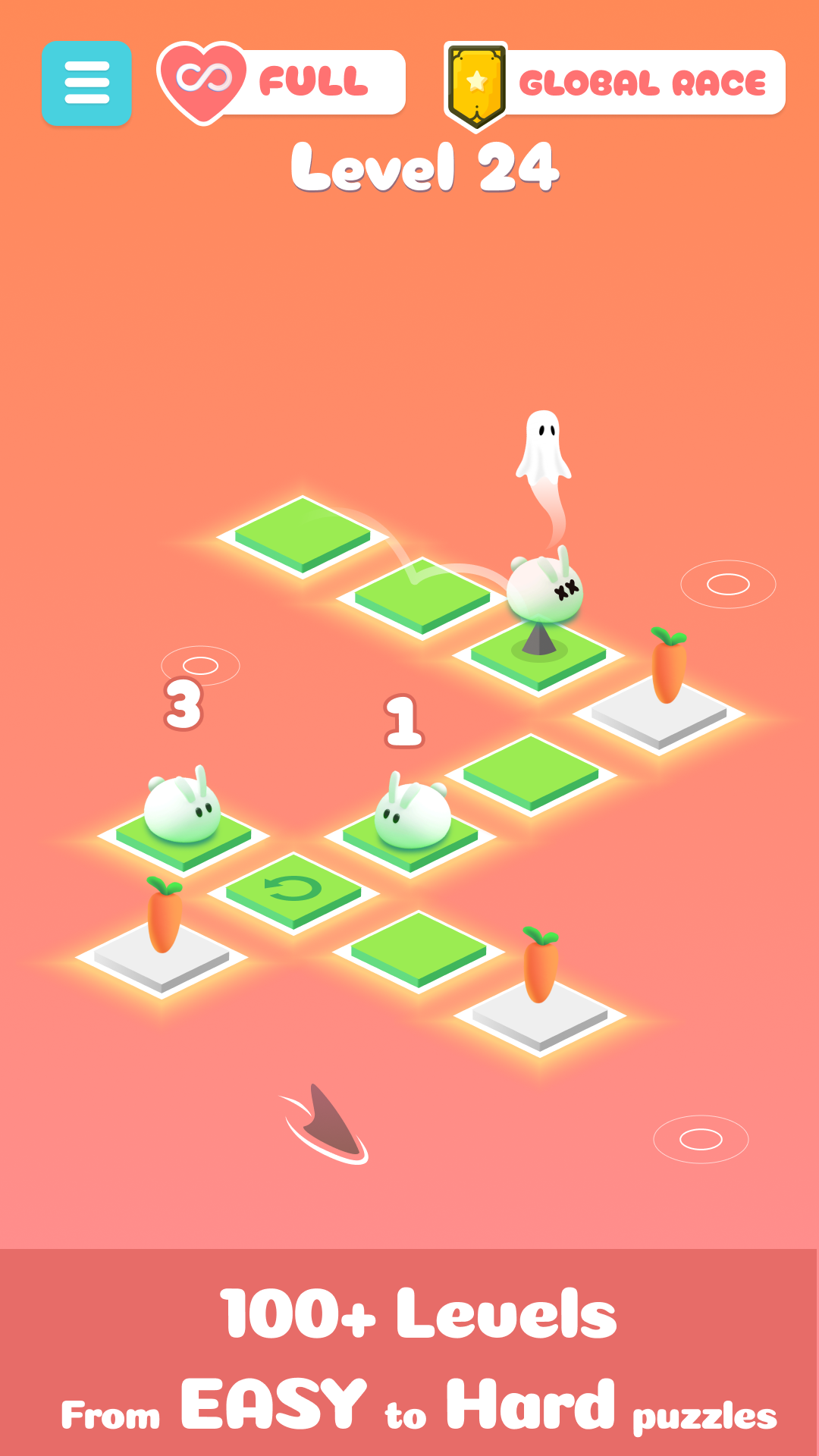 Push It Bunny Game Screenshot