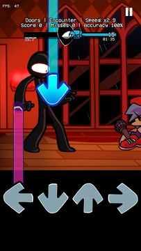 FNF Mod vs Funkin DOORS V2.0 ゲームのスクリーンショット