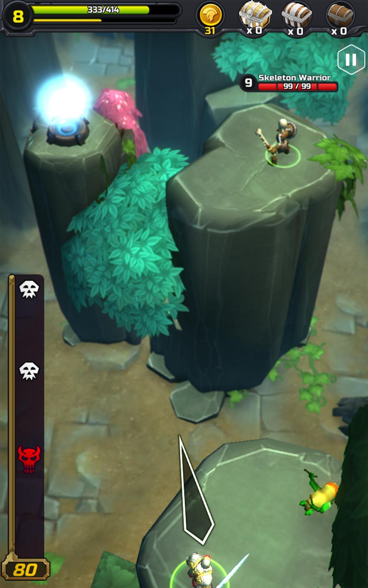 Cuplikan Layar Game Jump Warrior: Nonstop RPG