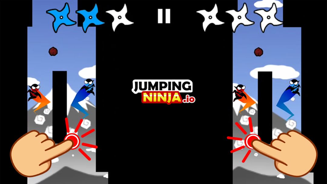점핑 닌자 Party 2인용 게임 게임 스크린 샷