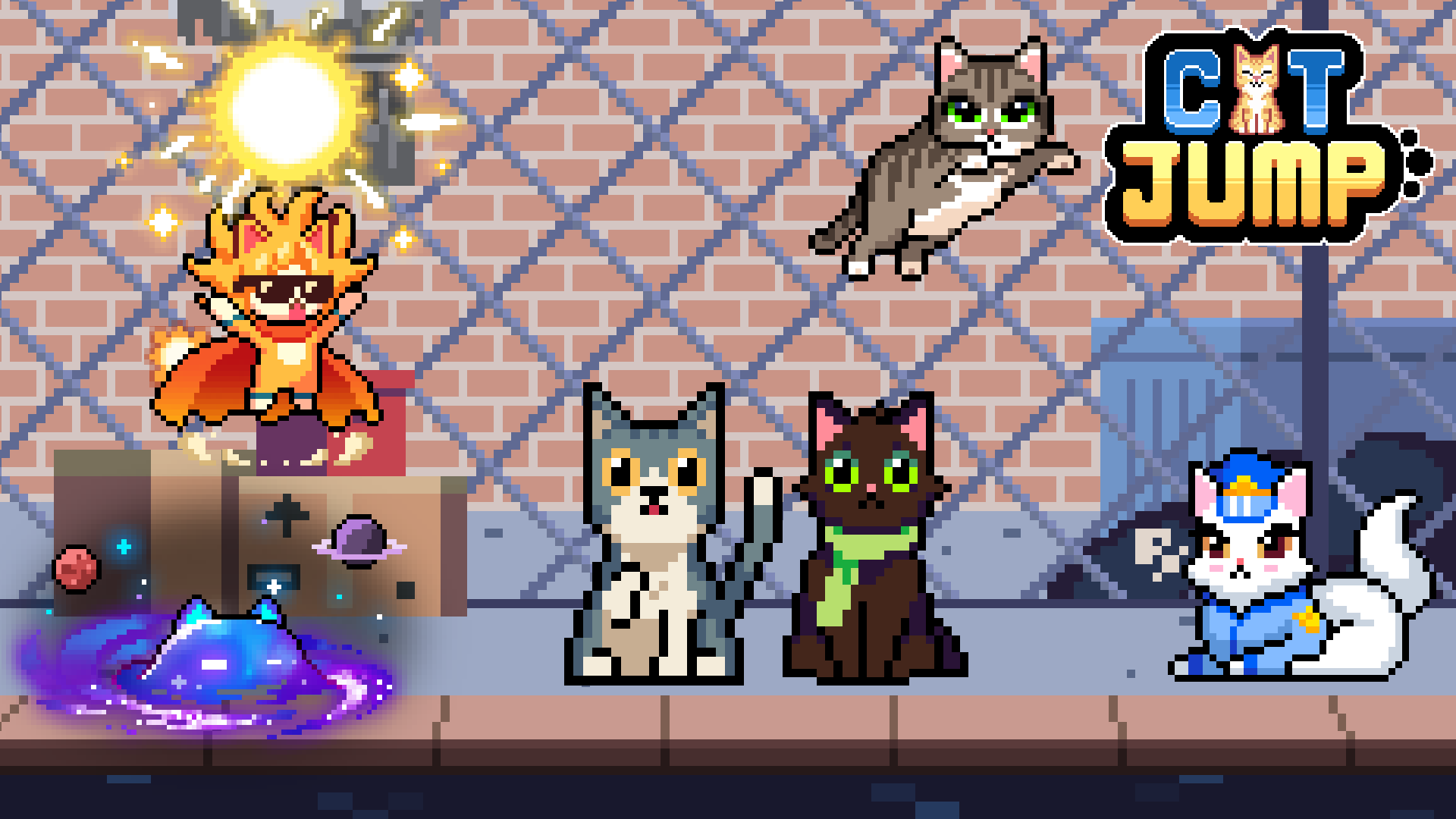 캣점프 게임 스크린샷