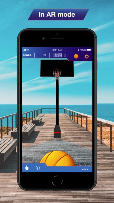 Screenshot of Hoops AR BasketBall Hard Mode