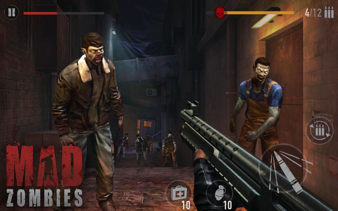 좀비 게임 : Mad Zombie 게임 스크린 샷
