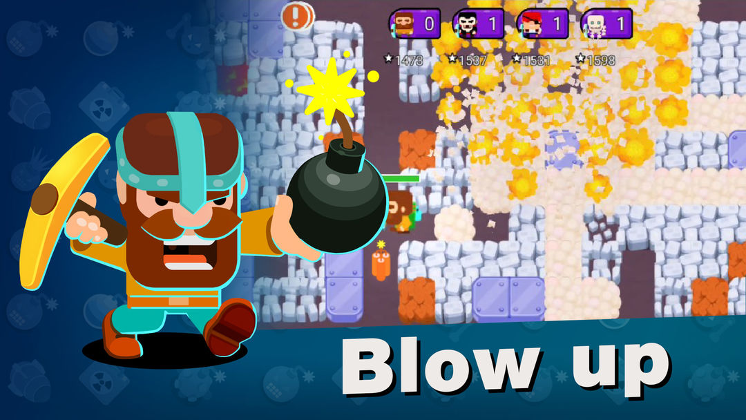 Bomber Diggers - Brawl heroes screenshot game