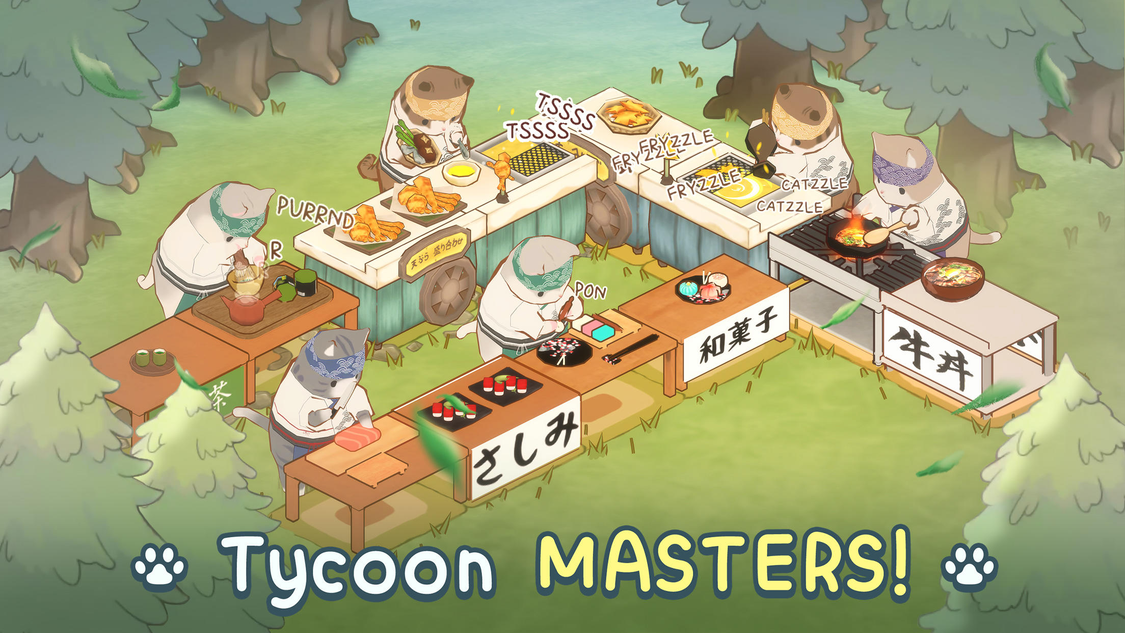 Cat Garden - Food Party Tycoon ภาพหน้าจอเกม