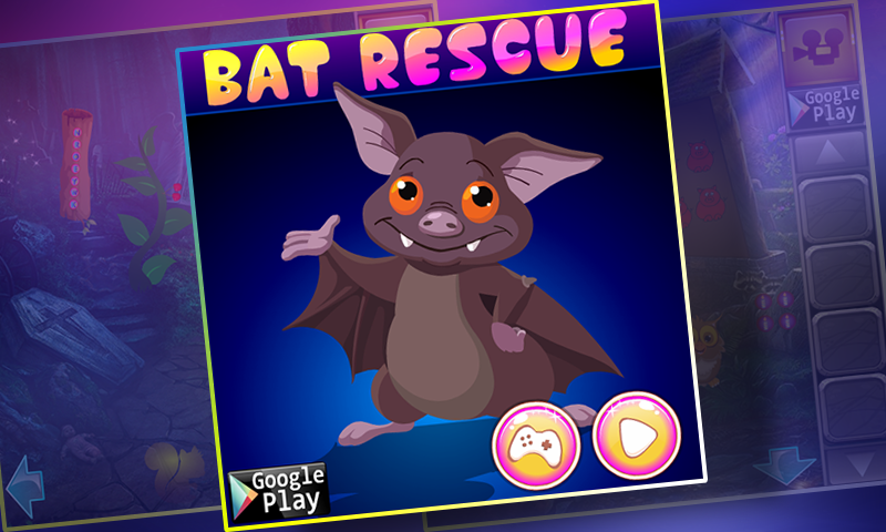 Best Escap Game 422 - Bat Rescue Game Game Screenshot