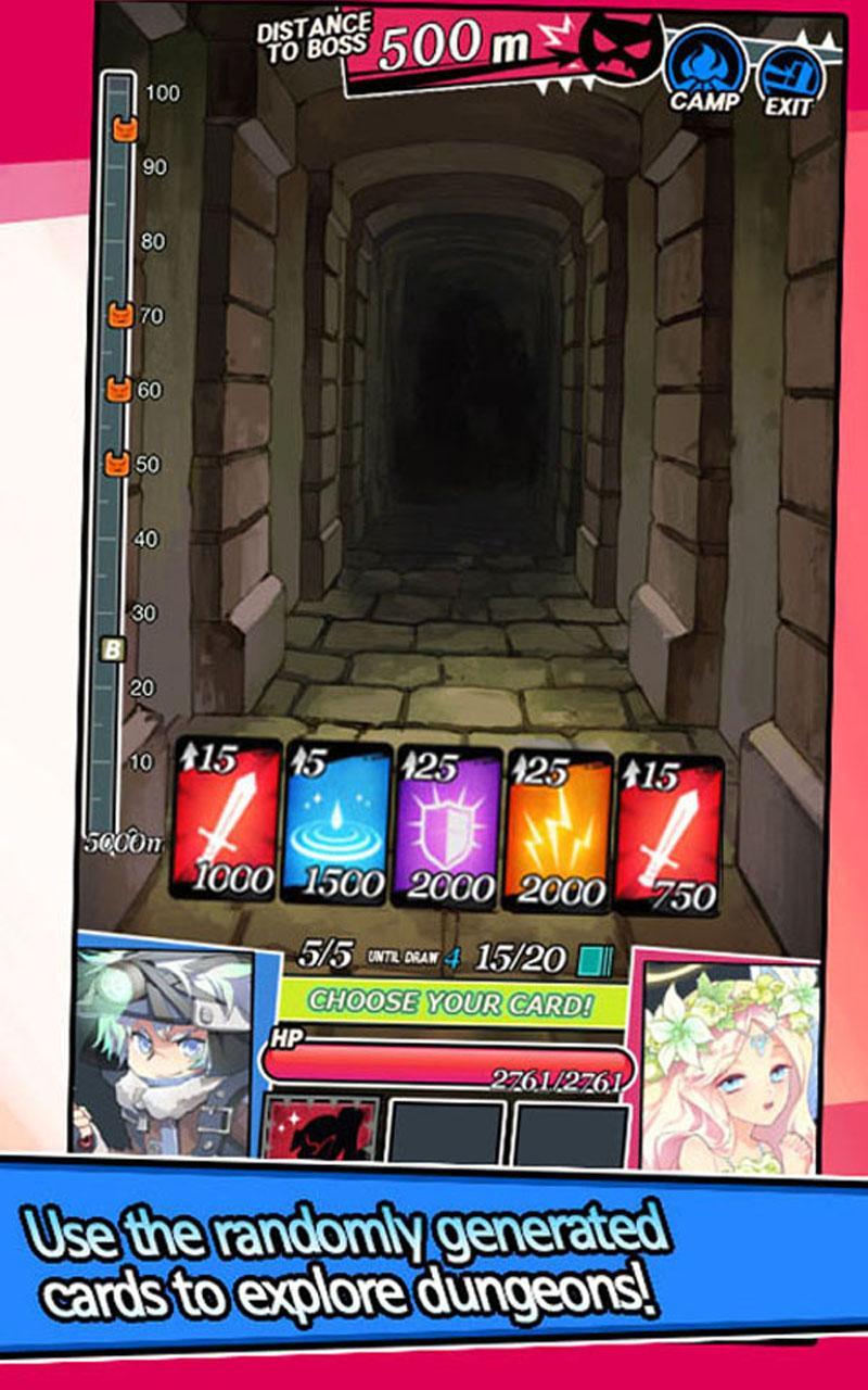 Dungeon&Girls: Card Battle RPG Game Screenshot