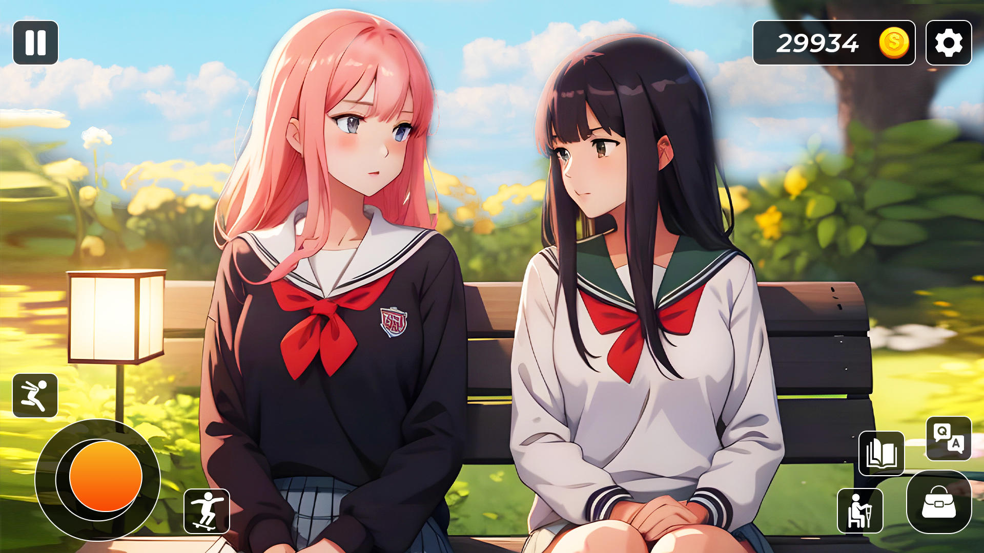 High School Love Anime Story Game Screenshot