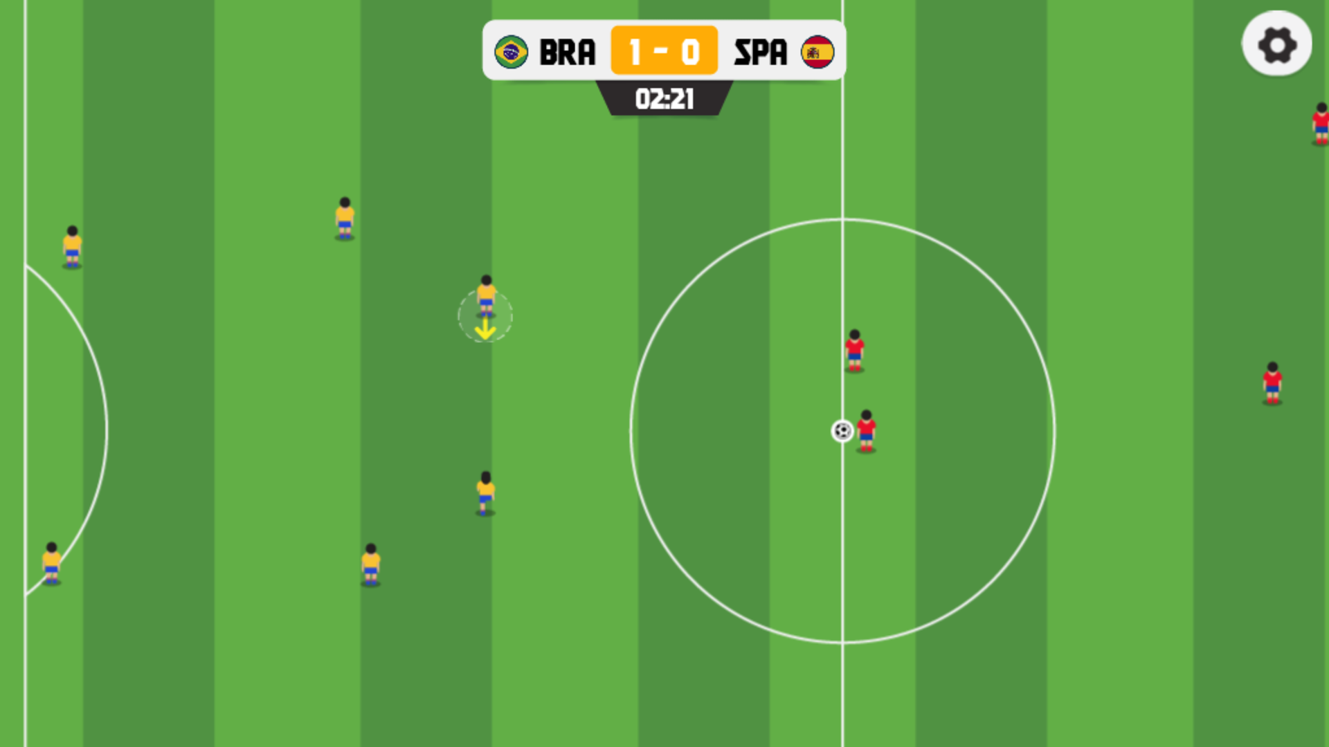 Screenshot of Kick Off Soccer